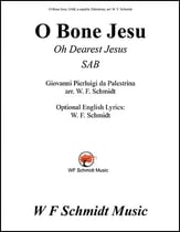 O Bone Jesu SAB choral sheet music cover